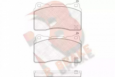 R BRAKE rb1585 -  Комплект тормозных колодок, дисковый тормоз